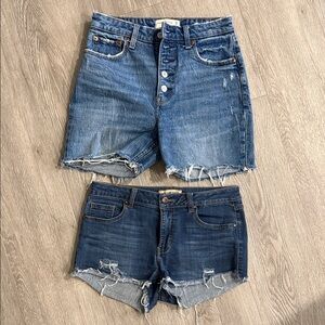 Shorts Bundle Jean Denim Shorts - Abercrombie and fitch and Blue Spice